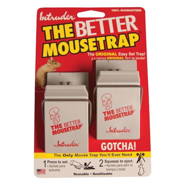 Intruder Intruder The Better Mousetrap Small Snap Trap For Mice 2 pk 16000 - main